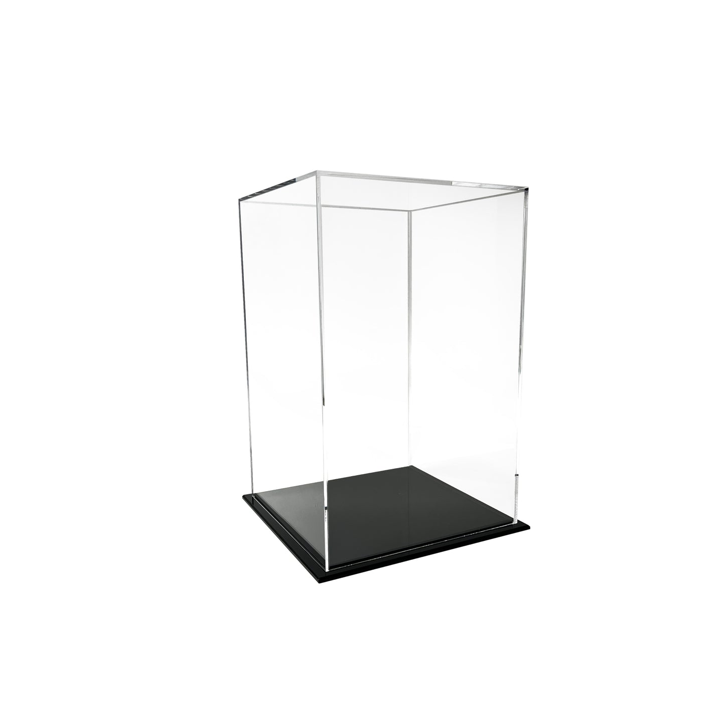 Display Cube With Black Base -11 3/4" x 11 3/4" x 18 1/4"