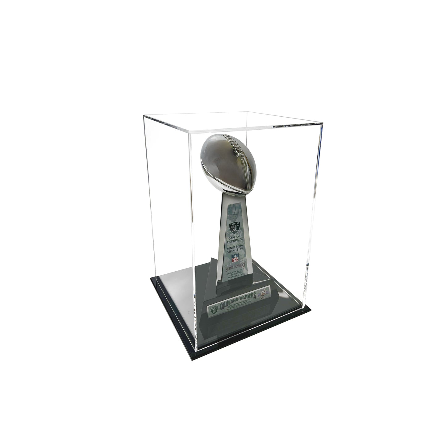 Display Cube With Black Base -11 3/4" x 11 3/4" x 18 1/4"