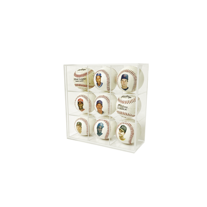 9 Slotted Baseball Display Case