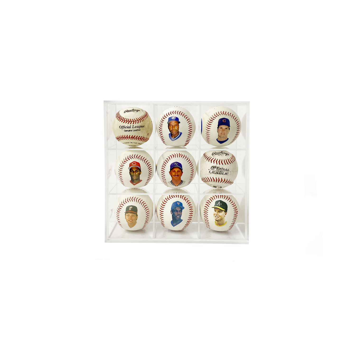 9 Slotted Baseball Display Case